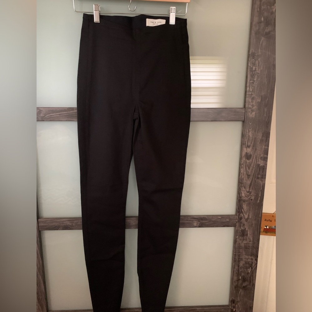 🎆SOLD 🎆Rag & Bone Nina black high-rise pull on w/slit sz XS NWT